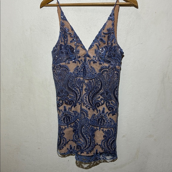 Free People Night Shimmers Mini Dress in size 2 - Picture 7 of 12